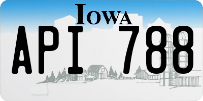 IA license plate API788