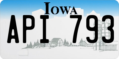 IA license plate API793
