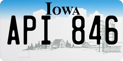 IA license plate API846