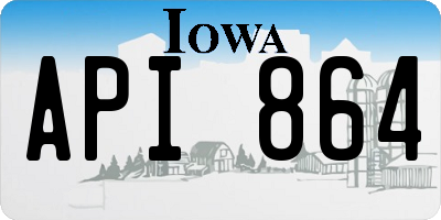 IA license plate API864