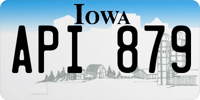 IA license plate API879