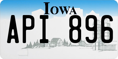 IA license plate API896
