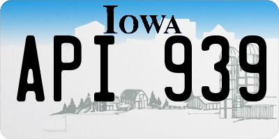 IA license plate API939