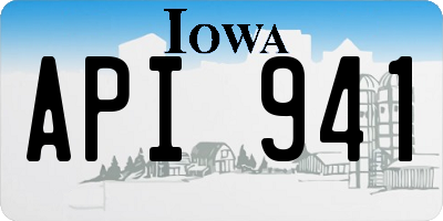 IA license plate API941