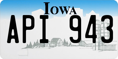 IA license plate API943