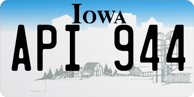 IA license plate API944