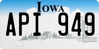 IA license plate API949
