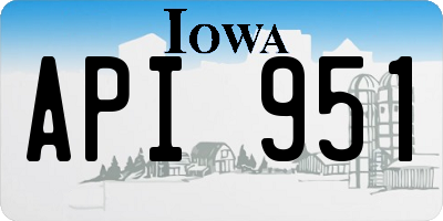 IA license plate API951