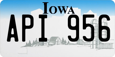 IA license plate API956