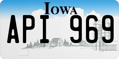 IA license plate API969