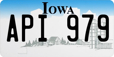 IA license plate API979