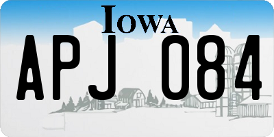 IA license plate APJ084