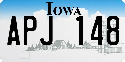 IA license plate APJ148