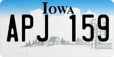 IA license plate APJ159