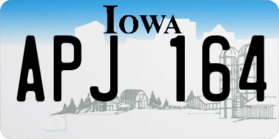 IA license plate APJ164