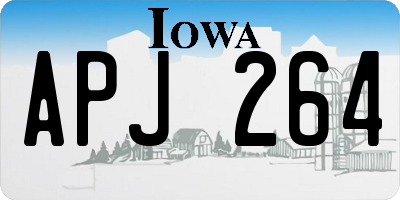 IA license plate APJ264