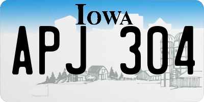IA license plate APJ304