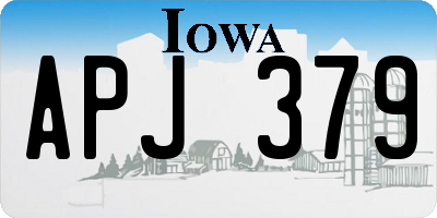 IA license plate APJ379