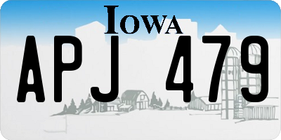 IA license plate APJ479