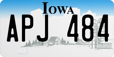 IA license plate APJ484