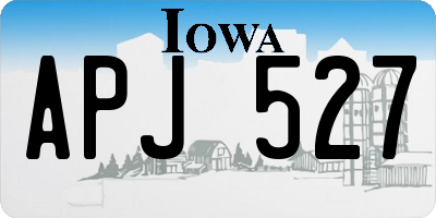 IA license plate APJ527