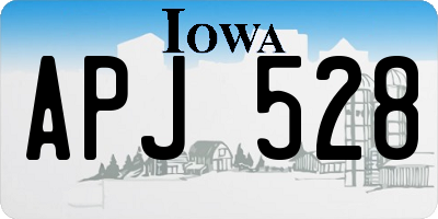 IA license plate APJ528