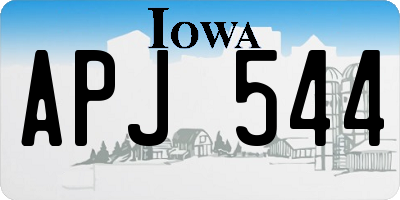 IA license plate APJ544