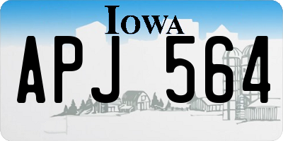 IA license plate APJ564