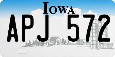 IA license plate APJ572