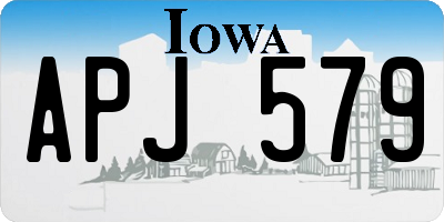 IA license plate APJ579