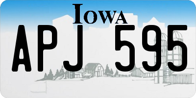 IA license plate APJ595