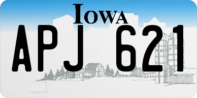 IA license plate APJ621