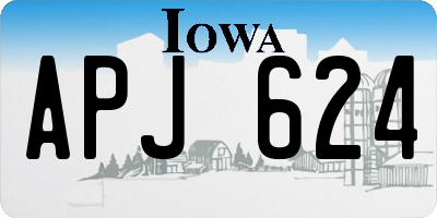 IA license plate APJ624