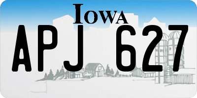 IA license plate APJ627