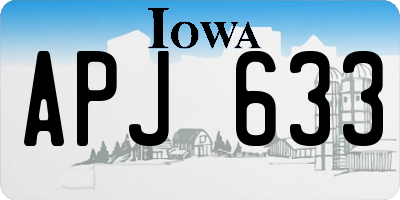 IA license plate APJ633