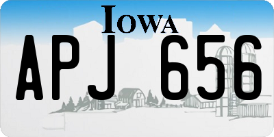 IA license plate APJ656