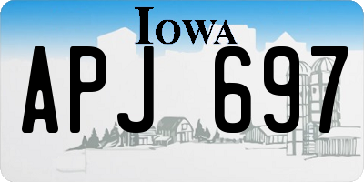 IA license plate APJ697