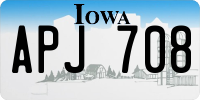 IA license plate APJ708