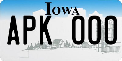IA license plate APK000