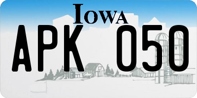 IA license plate APK050