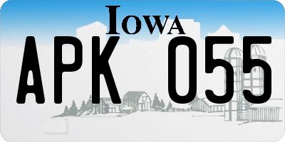 IA license plate APK055