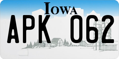 IA license plate APK062
