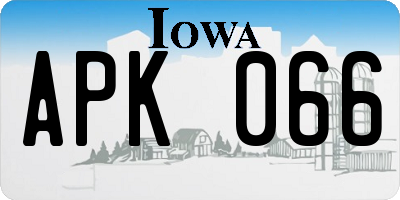 IA license plate APK066