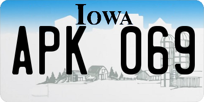 IA license plate APK069