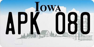 IA license plate APK080