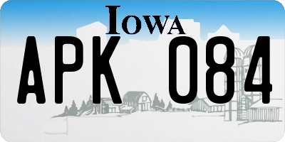 IA license plate APK084