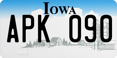 IA license plate APK090