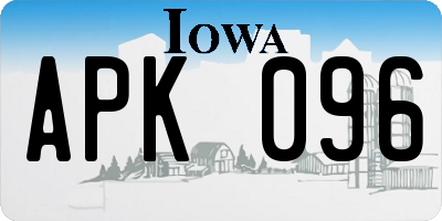 IA license plate APK096