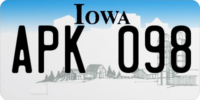 IA license plate APK098