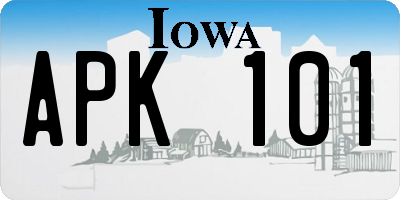 IA license plate APK101